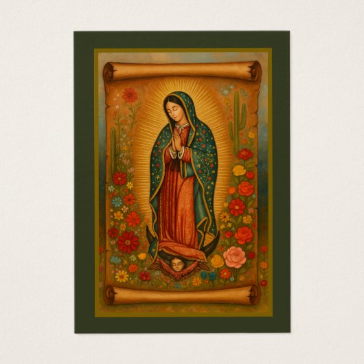 ヴァージンメキシコグアダルーペスペインの葬儀祈りの言葉 (正面)