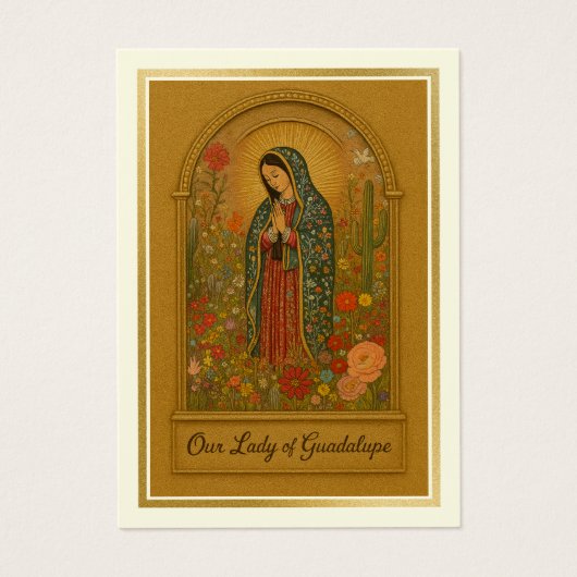 ヴァージンメキシコグアダルーペスペインの葬儀祈りの言葉 (正面)