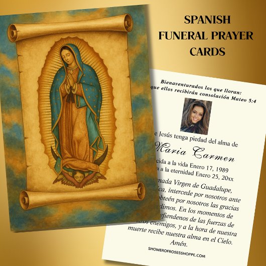 ヴァージンメキシコグアダルーペスペインの葬儀祈りの言葉