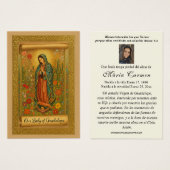 ヴァージンメキシコグアダルーペスペインの葬祭記念碑 (正面&裏面)