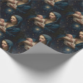 ヴァージンメリーアンドベビーイエス出生 ラッピングペーパー (角)