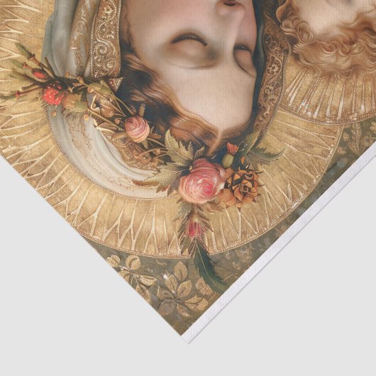 ヴァージンメリーアンドベビーイエズス1デクページ紙 薄葉紙 (詳細)