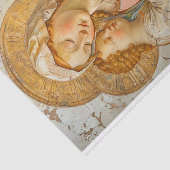 ヴァージンメリーアンドベビーイエズス3デクページ紙 薄葉紙 (詳細)