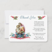 ヴァージンメリーイエスカトリックお悔やみ サンキューカード (正面)