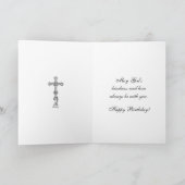 ヴァージンメリーイエスカトリック司祭誕生日祈りの言葉 カード (内部)
