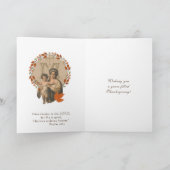 ヴァージンメリーイエスカトリック感謝祭の秋 シーズンカード (内部)