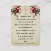 ヴァージンメリーイエスカトリック母の子祈りの言葉 プレイスカード (裏面)