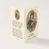 ヴァージンメリーイエスカトリック葬儀聖カード 名刺 (外部)