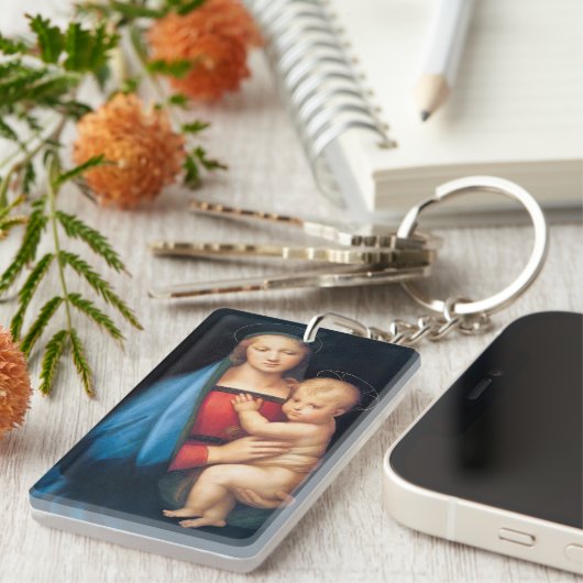 ヴァージンメリーイエスキリスト宗教美術 キーホルダー (正面右)