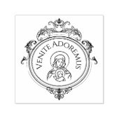 ヴァージンメリーイエスクリスマスカトリック セルフインキングスタンプ (デザイン)