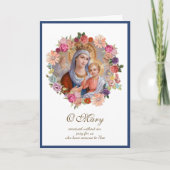 ヴァージンメリーイエス宗教母のデイカード カード (正面)