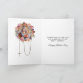 ヴァージンメリーイエス宗教母のデイカード カード (内部)