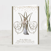 ヴァージンメリーイエス宗教母の日 カード (正面)