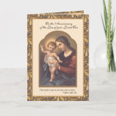 ヴァージンメリーイエス最愛の人を失った記念日 カード (正面)