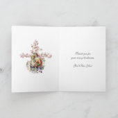 ヴァージンメリーイエス聖なる書物、 経典祈りの言葉宗教 カード (内部)