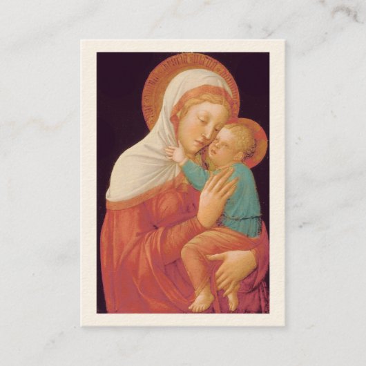 ヴァージンメリーイエス良き助言の母親メモリアレ 名刺 (正面)