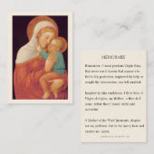 ヴァージンメリーイエス良き助言の母親メモリアレ 名刺 (正面/裏面)