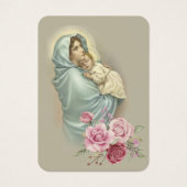 ヴァージンメリーイエス葬儀祈りの言葉メモリアルカード (正面)