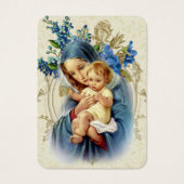 ヴァージンメリーイエス葬儀祈りの言葉メモリアルカード (正面)