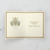 ヴァージンメリーイエズス宗教的カトリックフローラ カード (内部)