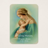 ヴァージンメリーイエズス葬儀記念神聖カード –  (正面)