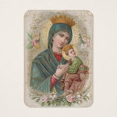 ヴァージンメリーイエズス葬儀記念神聖カード –  (正面)