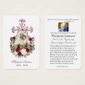 ヴァージンメリーイエズス葬儀記念神聖カード –  (正面&裏面)