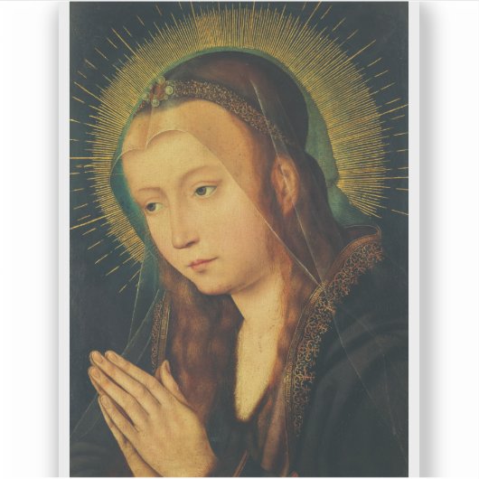 ヴァージンメリーイン祈りの言葉 シール (正面)