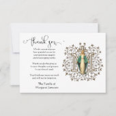 ヴァージンメリーカトリックお悔やみ サンキューカード (正面)