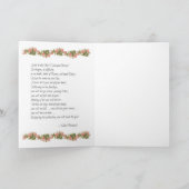 ヴァージンメリーカトリック宗教フローラヴィンテージ カード (内部)