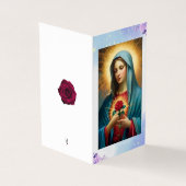 ヴァージンメリーカトリック弔問サンキューカード (外部)