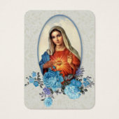 ヴァージンメリーカトリック葬儀祈りの言葉メモリアルカード (正面)