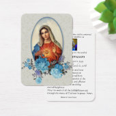 ヴァージンメリーカトリック葬儀祈りの言葉メモリアルカード (デスク)