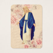 ヴァージンメリーカトリック葬儀祈りの言葉メモリアルカード (正面)