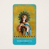 ヴァージンメリーカトリック葬儀記念祈りの言葉カード (正面)