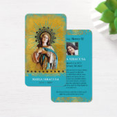 ヴァージンメリーカトリック葬儀記念祈りの言葉カード (デスク)