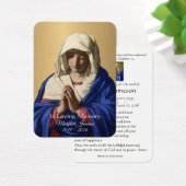 ヴァージンメリーカトリック葬儀記念聖札 –  (デスク)