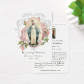 ヴァージンメリーカトリック葬儀記念聖札 – (デスク)