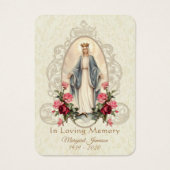 ヴァージンメリーカトリック葬儀記念聖札 –  (正面)