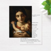 ヴァージンメリーカトリック葬儀記念聖札 – (デスク)