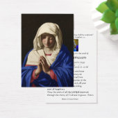 ヴァージンメリーカトリック葬儀記念聖札 –  (デスク)