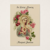 ヴァージンメリーカトリック葬儀記念聖札 –  (正面)