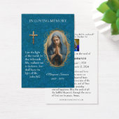 ヴァージンメリーカトリック葬儀記念聖札 –  (デスク)