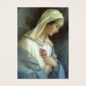 ヴァージンメリーカトリック葬儀記念聖札 –  (正面)