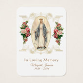 ヴァージンメリーカトリック葬儀記念聖札 –  (正面)