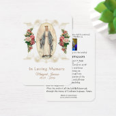 ヴァージンメリーカトリック葬儀記念聖札 –  (デスク)