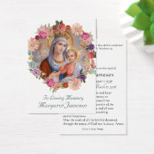 ヴァージンメリーカトリック葬儀記念聖札 – (デスク)