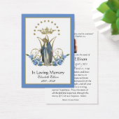 ヴァージンメリーカトリック葬儀記念聖札 – (デスク)