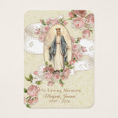 ヴァージンメリーカトリック葬儀記念聖札 –  (正面)