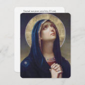 ヴァージンメリーカトリック葬儀記念聖札 (正面/裏面)